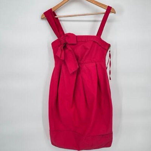 Marc by Marc Jacobs Red Sleeveless Dress with Bow - Picture 1 of 9